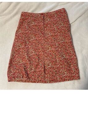 Flawless Women’s Size 4 Y2K Eddie Bauer Floral Print W/ Front Slit Skirt